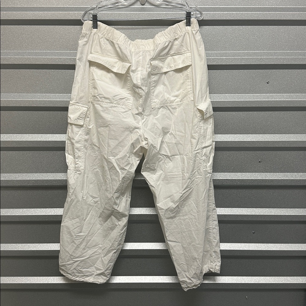 GAP Women’s White Cargo Balloon Pant Size XL Lightweight Utility Trendy Festival - Picture 7 of 12
